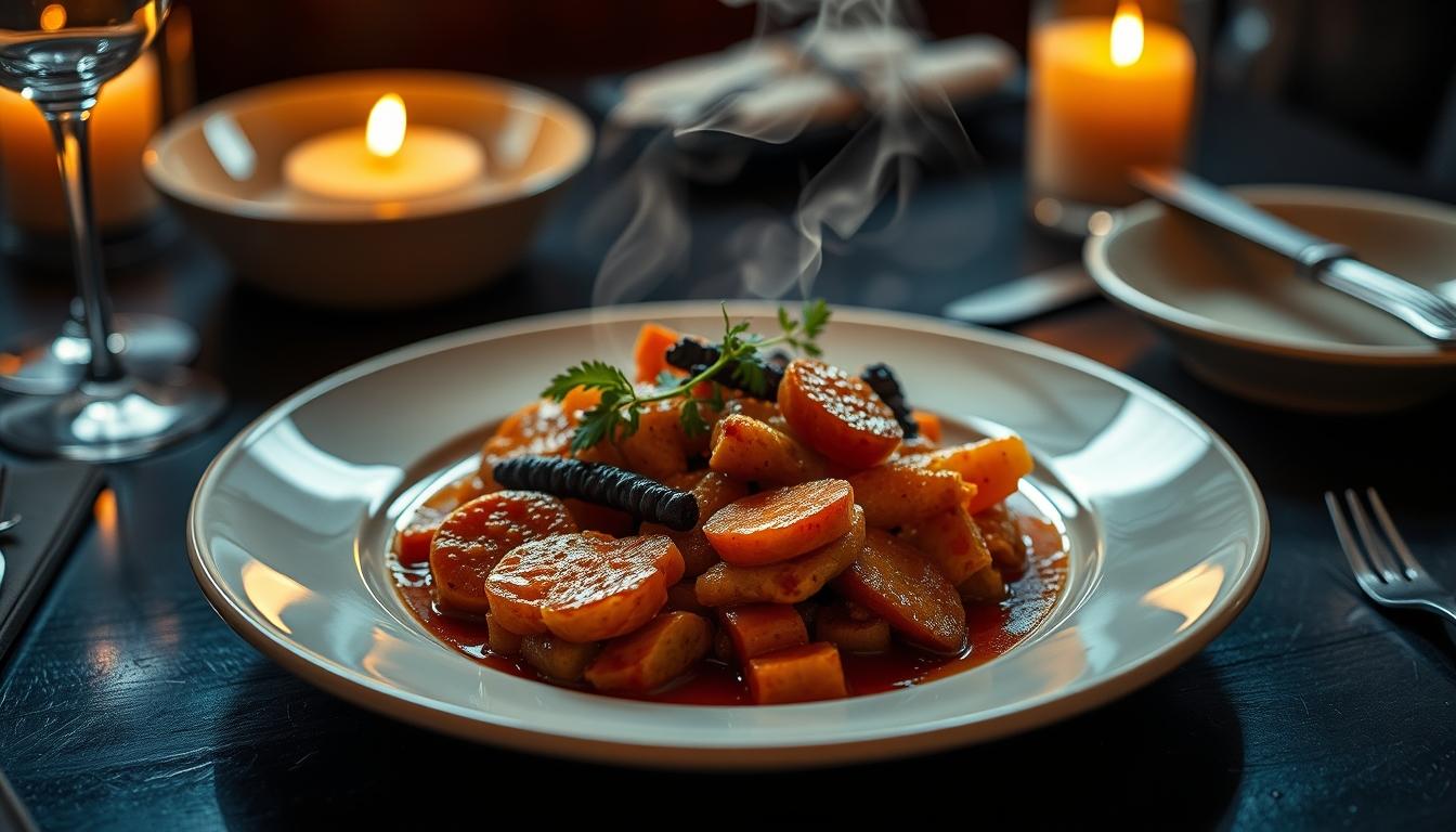 Fresh seasonal cooking dish