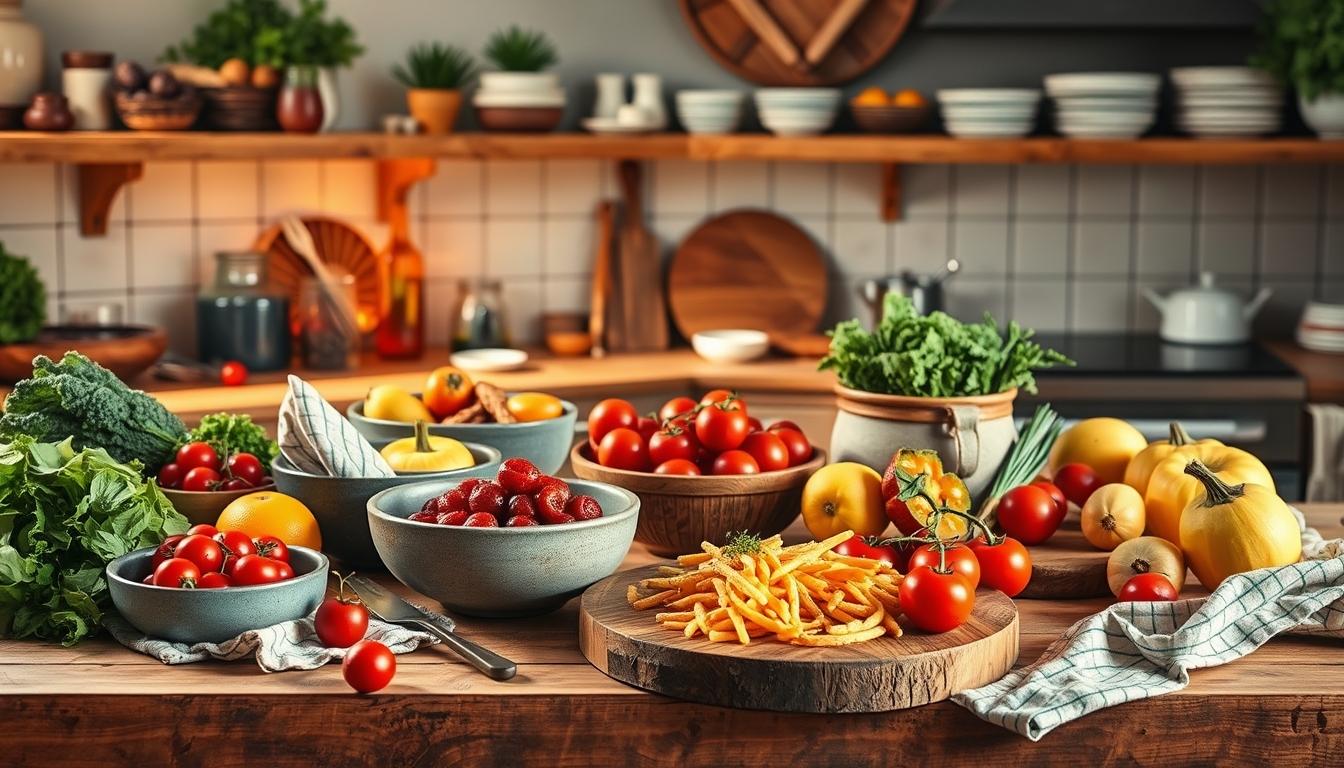 Fresh ingredients and home cooking inspiration